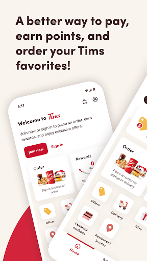 Captura de pantalla de Tim Hortons