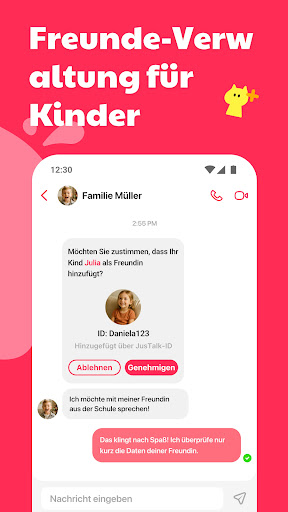 JusTalk Kids Messenger Screenshot