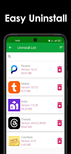Delete apps - Easy Uninstall screenshot
