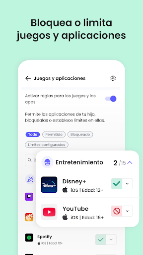 Captura de pantalla de Qustodio Control Parental