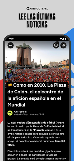 Captura de pantalla de OneFootball: Resultados Fútbol