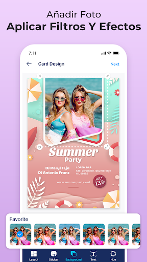 Captura de pantalla de Diseño tarjeta de invitación