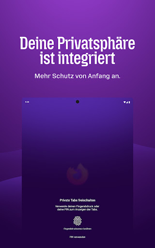 Firefox: Privater Browser Screenshot