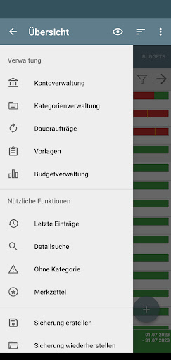 Mein Haushaltsbuch Screenshot