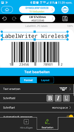 DYMO Connect Screenshot