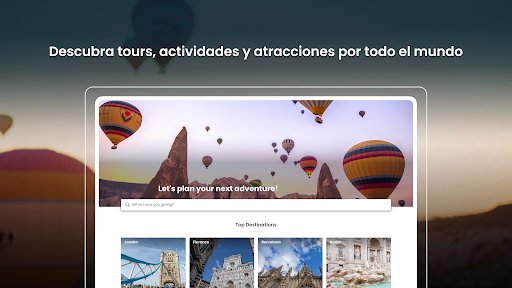 Captura de pantalla de Viator: Tours y actividades