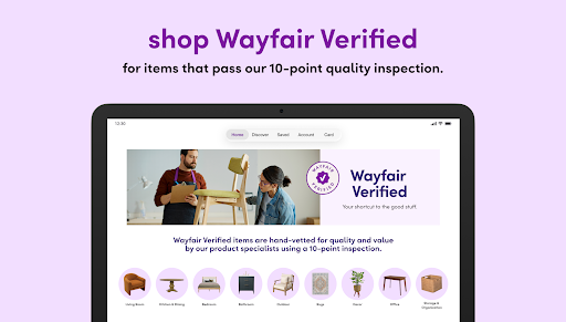 Captura de pantalla de Wayfair - Shop All Things Home