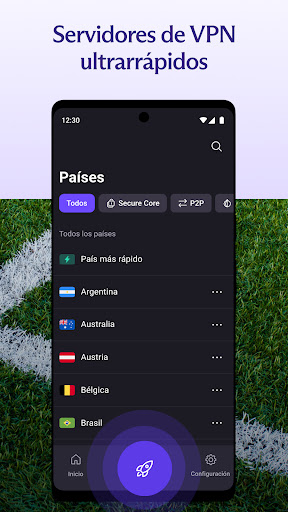 Captura de pantalla de Proton VPN: Rápida y segura
