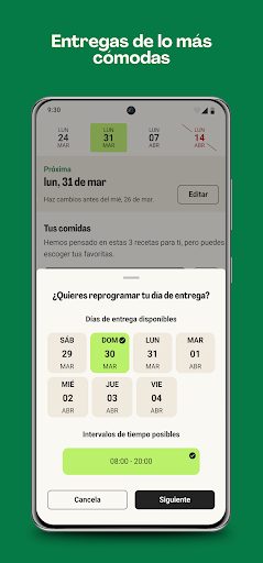 Captura de pantalla de HelloFresh: Kits de recetas
