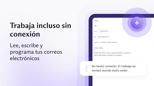Captura de pantalla de Proton Mail: Correo cifrado