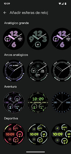 Captura de pantalla de Google Pixel Watch