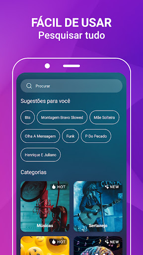 Captura de pantalla de Tonos de llamadas de música