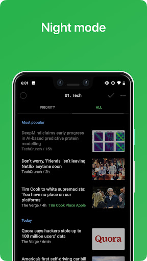 Captura de pantalla de Feedly - Smarter News Reader