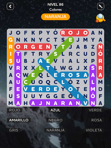 Captura de pantalla de Sopas de Letras Español