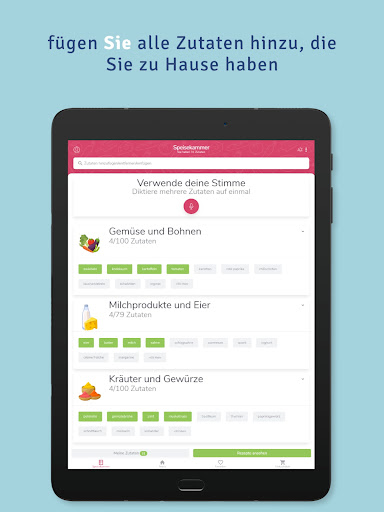 Supercook-Rezeptgenerator Screenshot