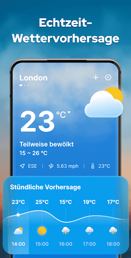 Wettervorhersage mit Radar Screenshot