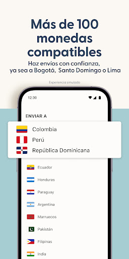 Captura de pantalla de Envía dinero con Remitly