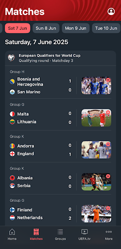 UEFA EURO & Nations League screenshot