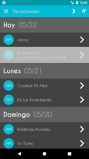 Captura de pantalla de Biblia Devocional