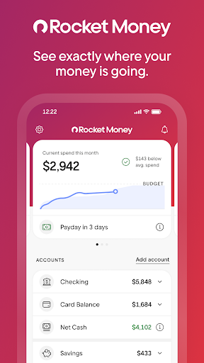 Captura de pantalla de Rocket Money - Bills & Budgets