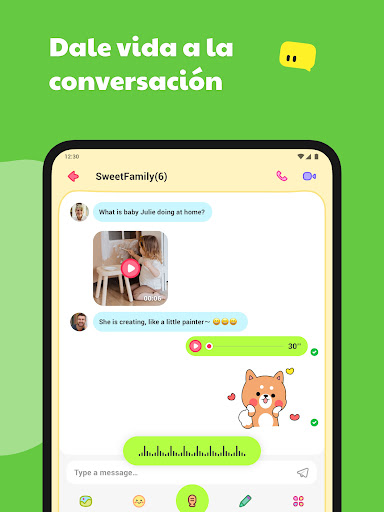 Captura de pantalla de JusTalk Kids Messenger