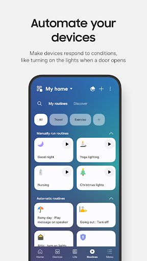 Captura de pantalla de SmartThings