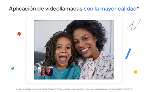 Captura de pantalla de Google Meet