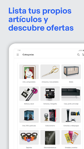 Captura de pantalla de eBay: Compras Online y Ahorrar