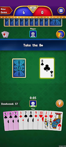 Captura de pantalla de Gin Rummy - Classic Cards Game