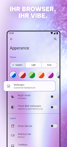 Opera: Privater VPN Browser Screenshot