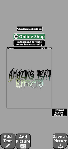xCanvas: Font lettering design screenshot