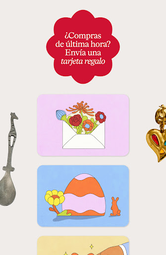 Captura de pantalla de Etsy: Compra hogar y estilo
