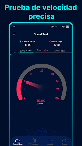 Captura de pantalla de Test de velocidad de internet