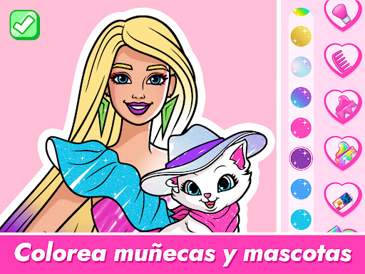 Captura de pantalla de Barbie Crea y Colorea
