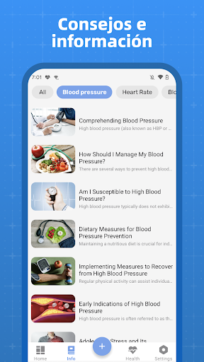 Captura de pantalla de Blood Pressure Tracker