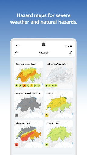 Captura de pantalla de MeteoSwiss