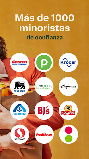 Captura de pantalla de Instacart: recibe alimentos