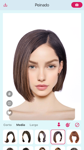Captura de pantalla de Hairstyle Try On - Peinado IA