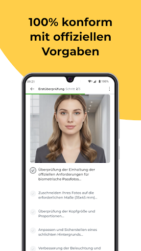 Passbilder App für Deutschland Screenshot