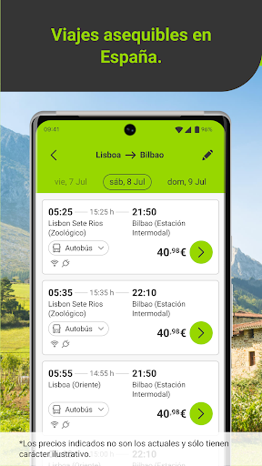Captura de pantalla de FlixBus: reserva tu billete