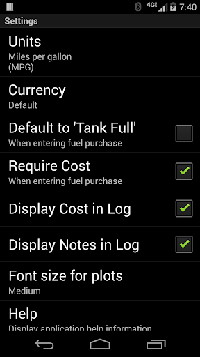 FillUp - Gas Mileage Log screenshot