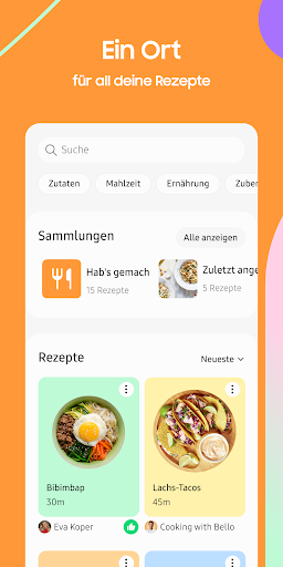 Samsung Food: Mahlzeitplanung Screenshot