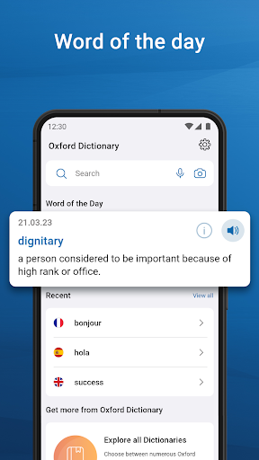 Oxford Dictionary & Thesaurus screenshot