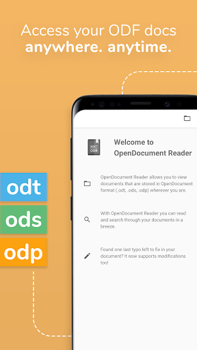 Captura de pantalla de OpenDocument Reader Pro