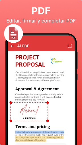 Captura de pantalla de Office App - Word, DOCX, PDF