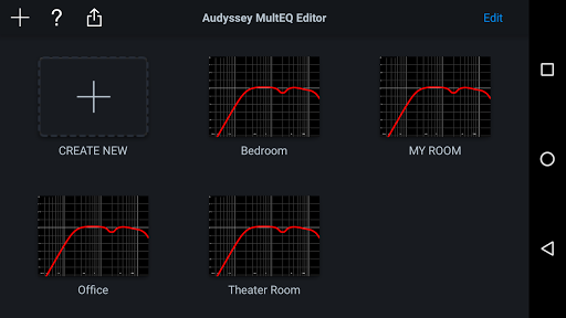 Audyssey MultEQ Editor app Screenshot