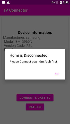 Phone to TV HDMI USB-C MHL screenshot