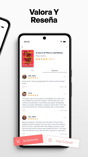 Captura de pantalla de Bookshelf - Biblioteca virtual