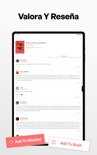 Captura de pantalla de Bookshelf - Biblioteca virtual