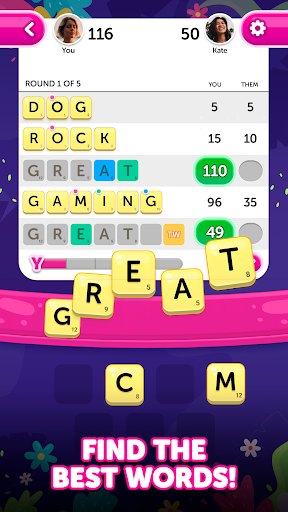 Captura de pantalla de Dice Words - Fun Word Game